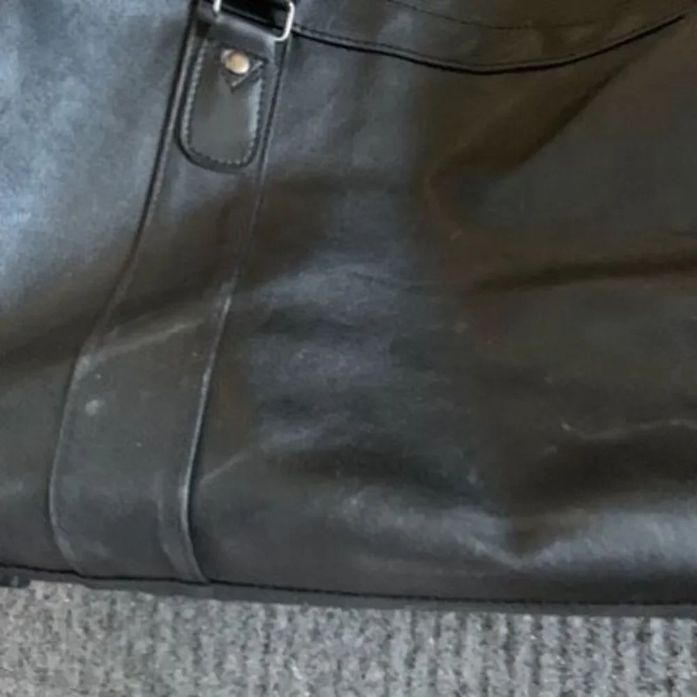 Bally’s Atlantic City Casino Faux Leather Black Duffel Bag